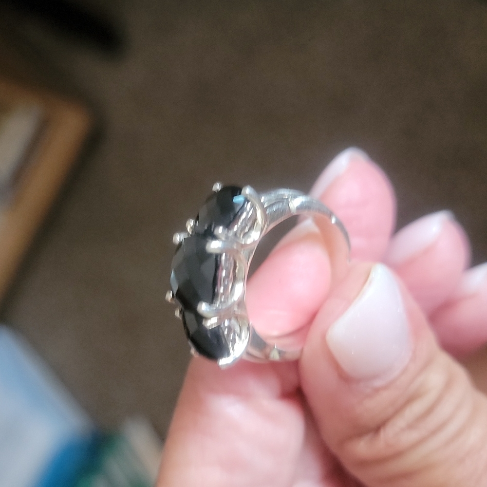 - BLACK SPINELL 925 RING... - Picture 3 of 7